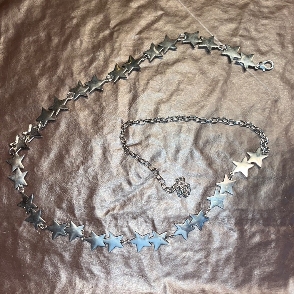 Silver star belt
